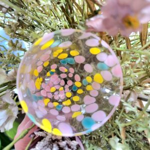 Anna Von Lipa, Big confetti glas, Rosa, gul og tyrkis